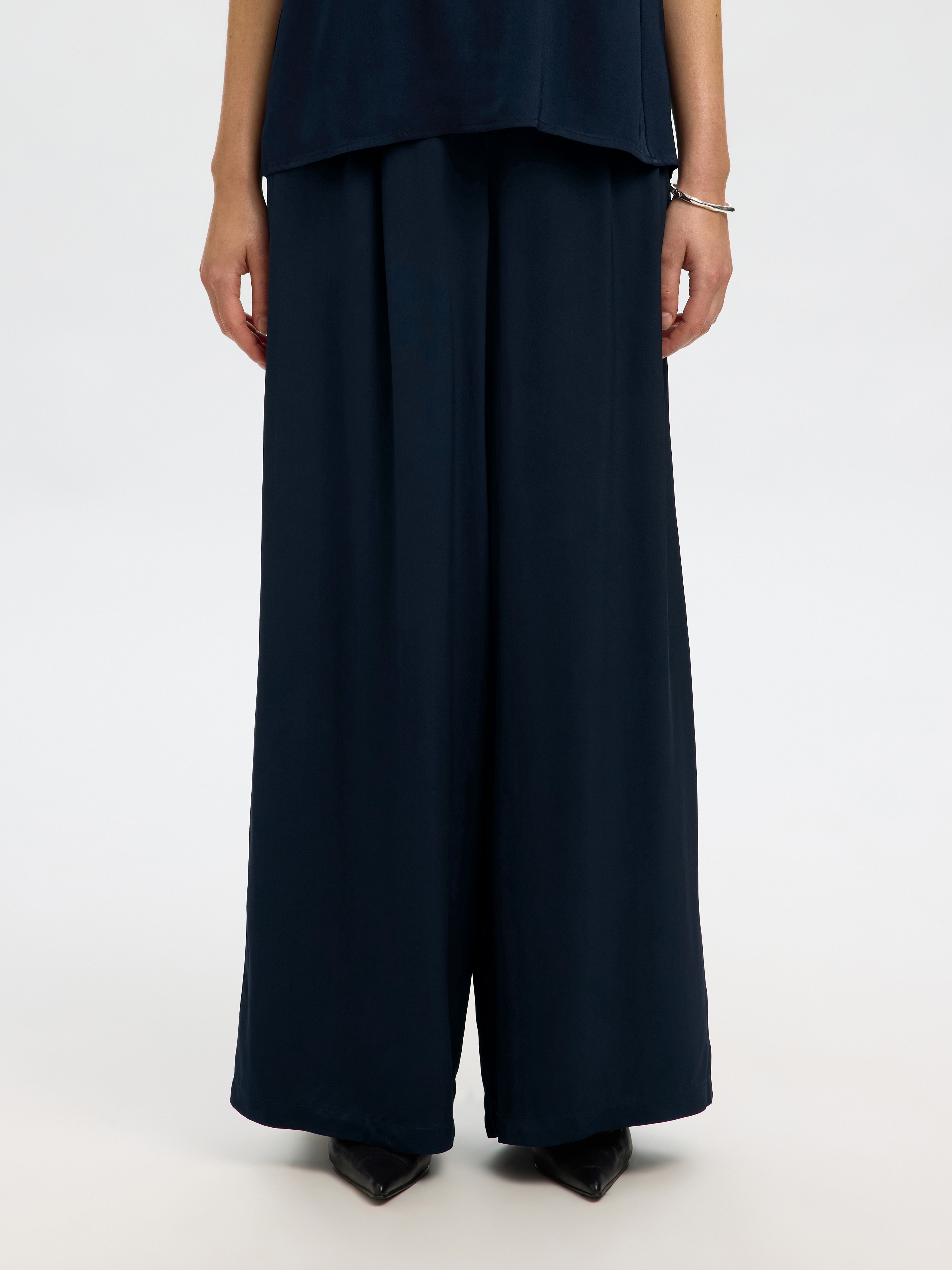 Leonore high waist wide Trousers | Selected Femme