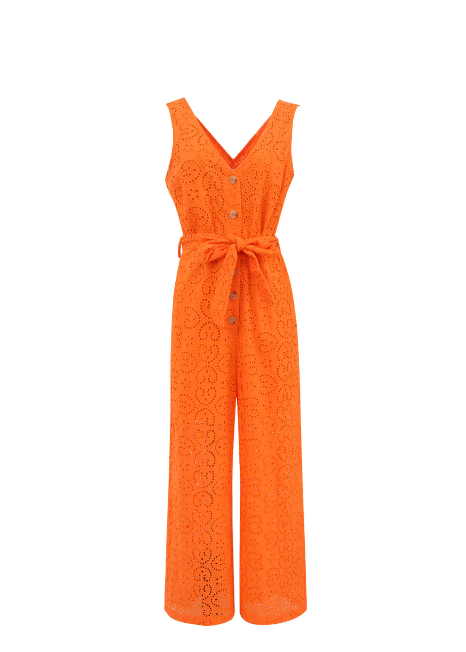 Laurena Orange Jumpsuit | Frnch