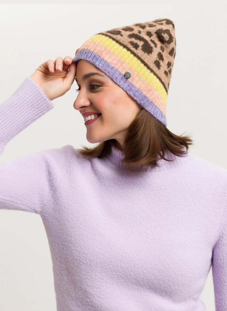 Polyester Knitted Hat with Leo design |Fraas 647023180