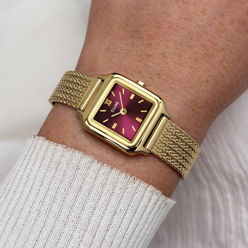 Gracieuse Mini Watch  Mesh Dark Cherry,CLUSE