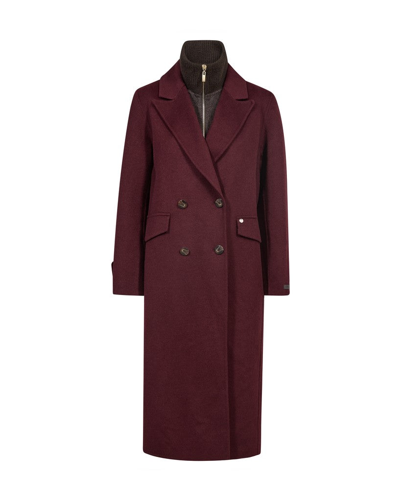 Alva Loisa Mock Neck Coat | Mos Mosh