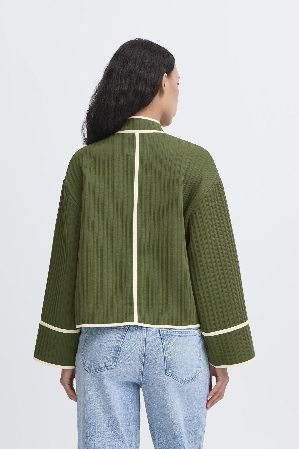 Kate quilted Jacket Green | Ichi