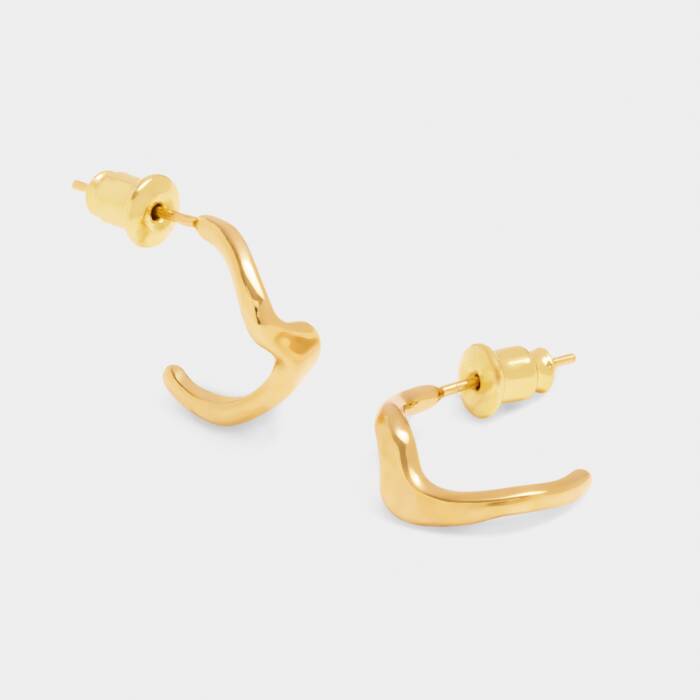 Marina Wave Hoop Earrings | Katie Loxton