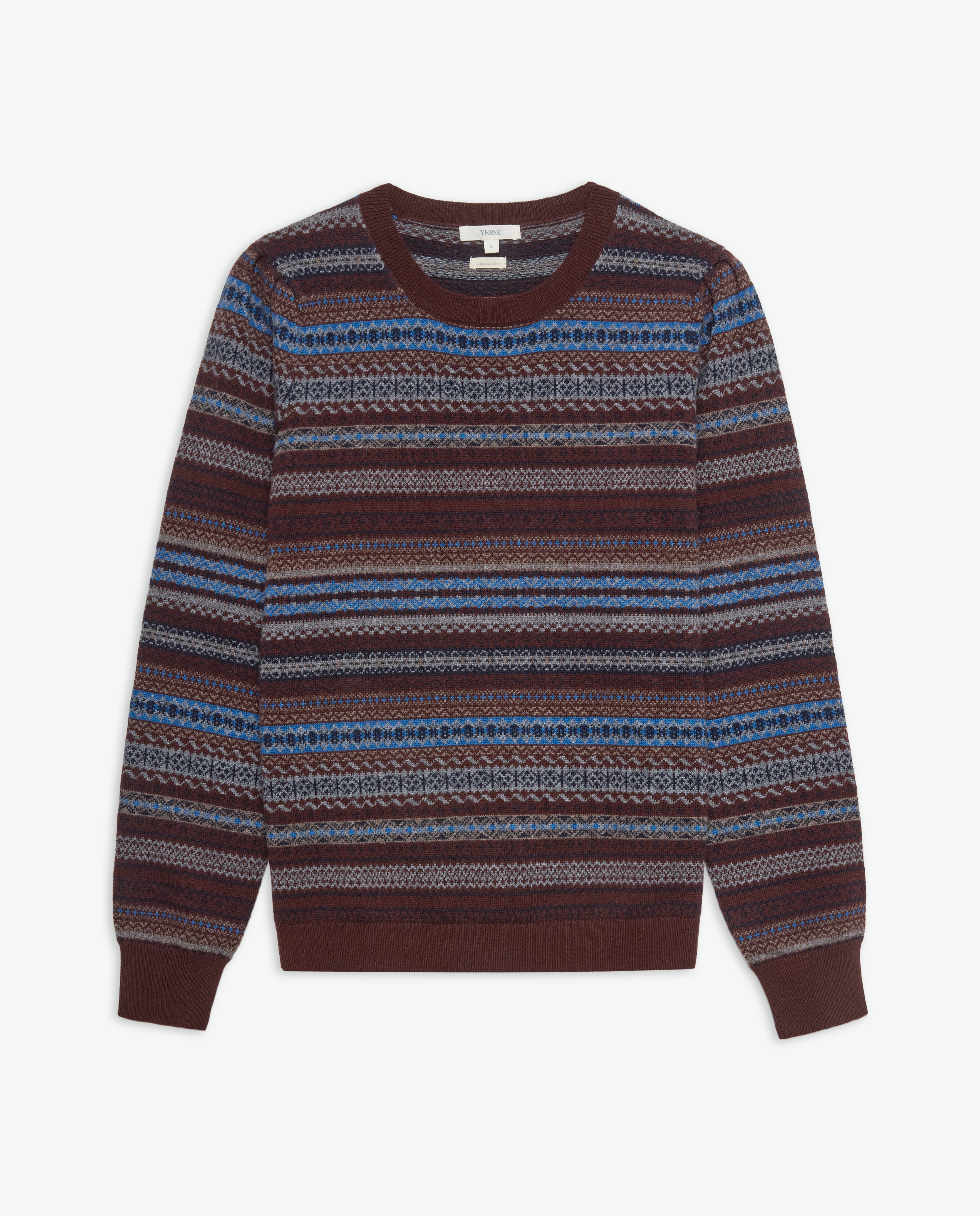 Puffer Sleeve jacquard sweater| YESRSE