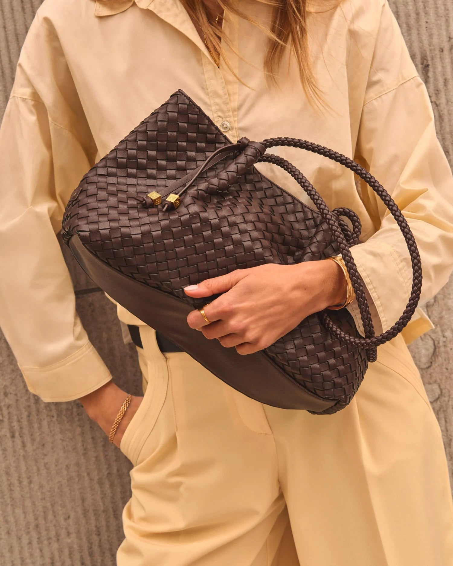 Nova Woven Small Shoulder Tote | Katie Loxton