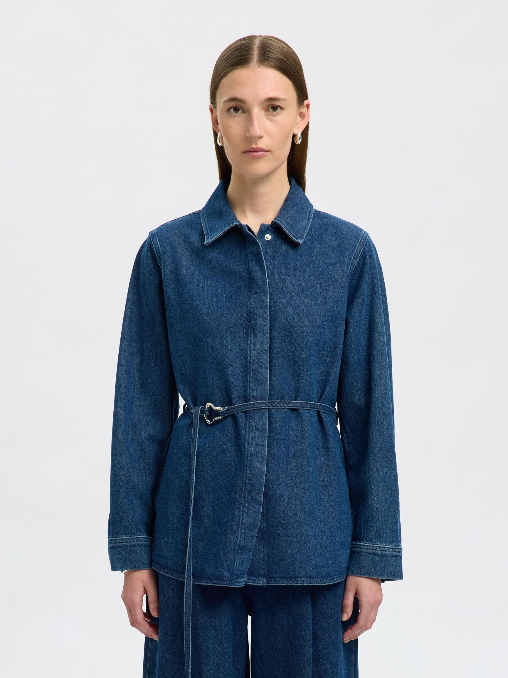 Relaxed Fit Denim Shirt | Selected Femme