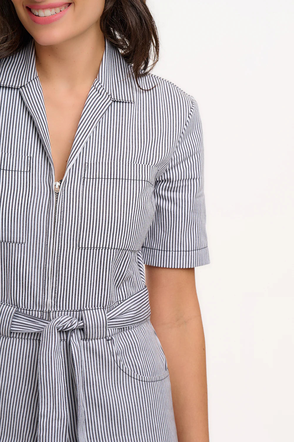 Meredith stripe boiler suit | Sugarhill Brighton