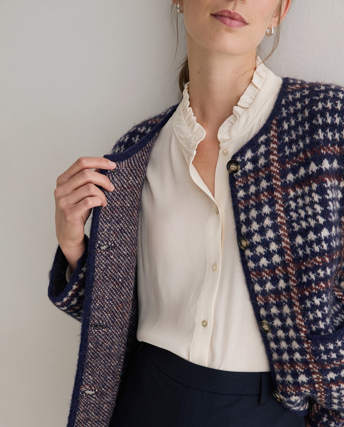 Jacquard Cardigan | Yerse