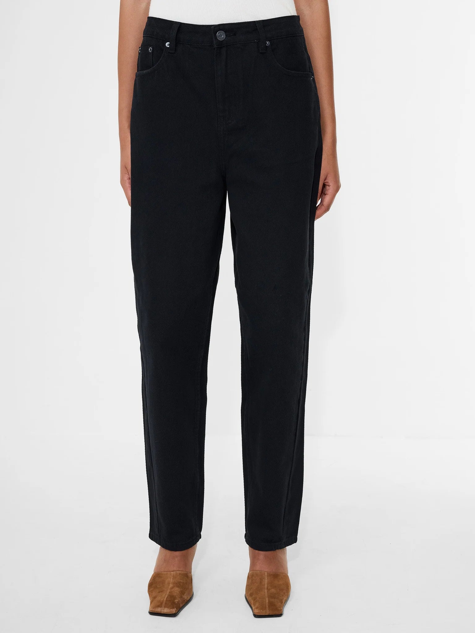Loren twill barrel leg denim | French Connection
