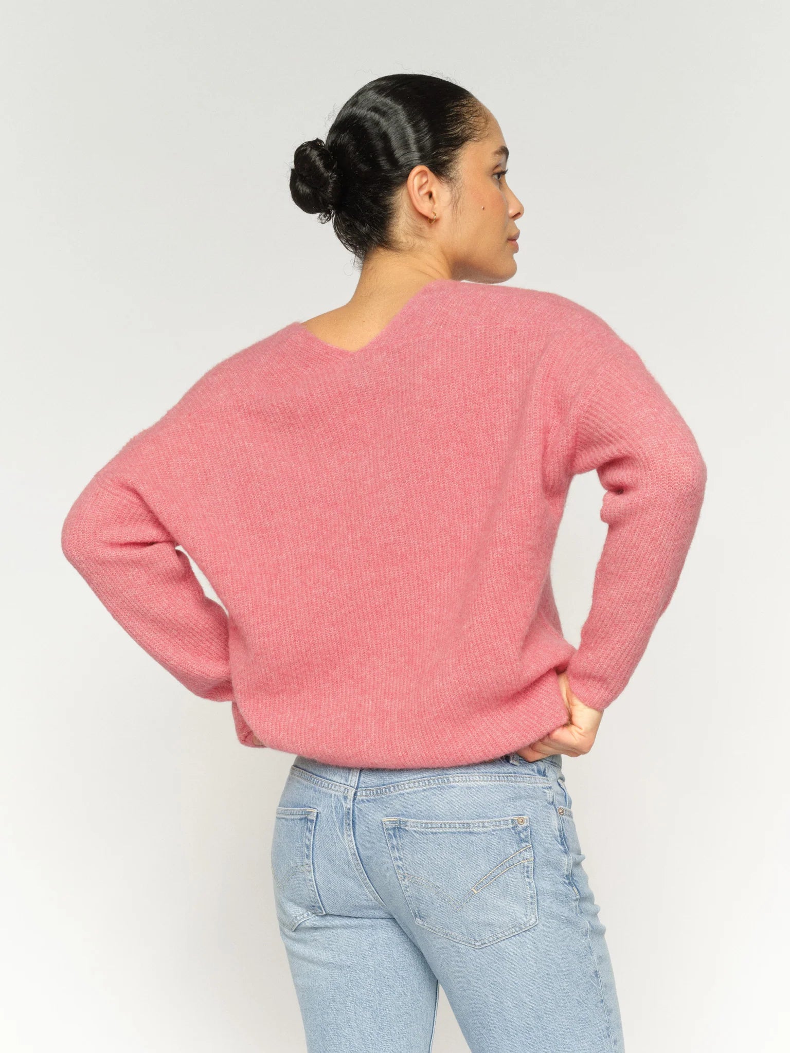 Thora V-neck knit Rose|Mosh Mosh