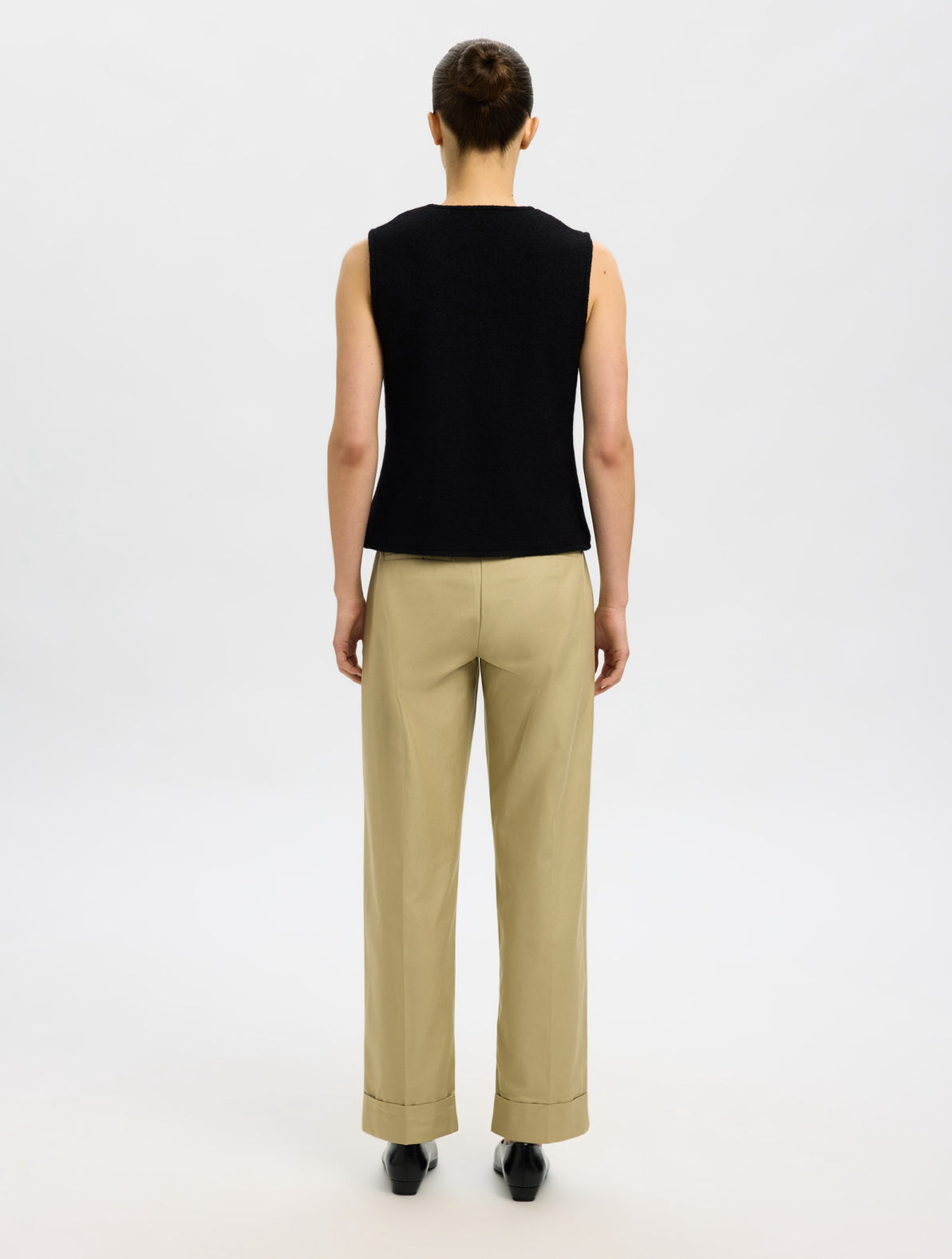 Darla black knit vest | Selected Femme