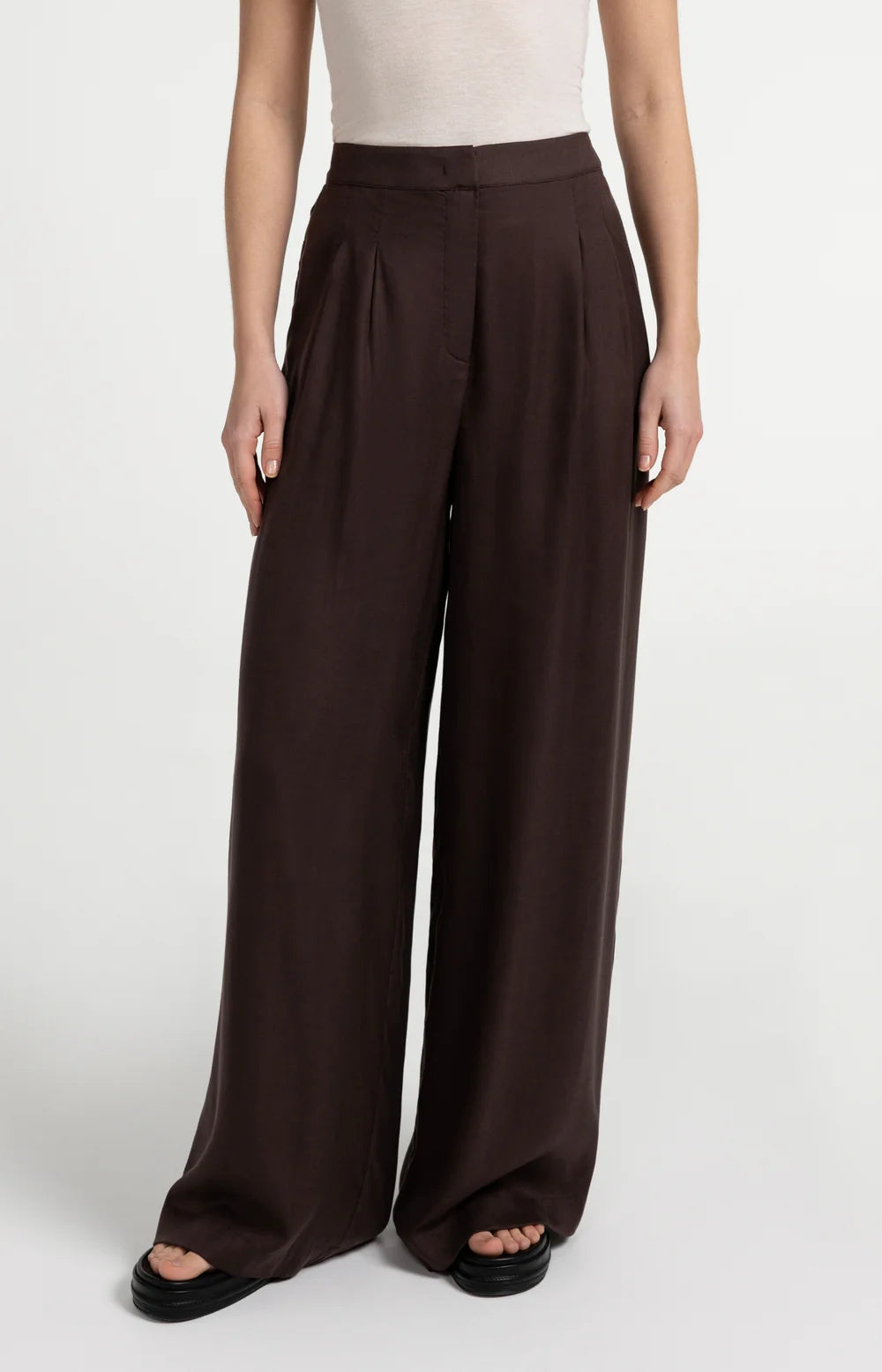 Woven Wide Leg Trousers | Yaya