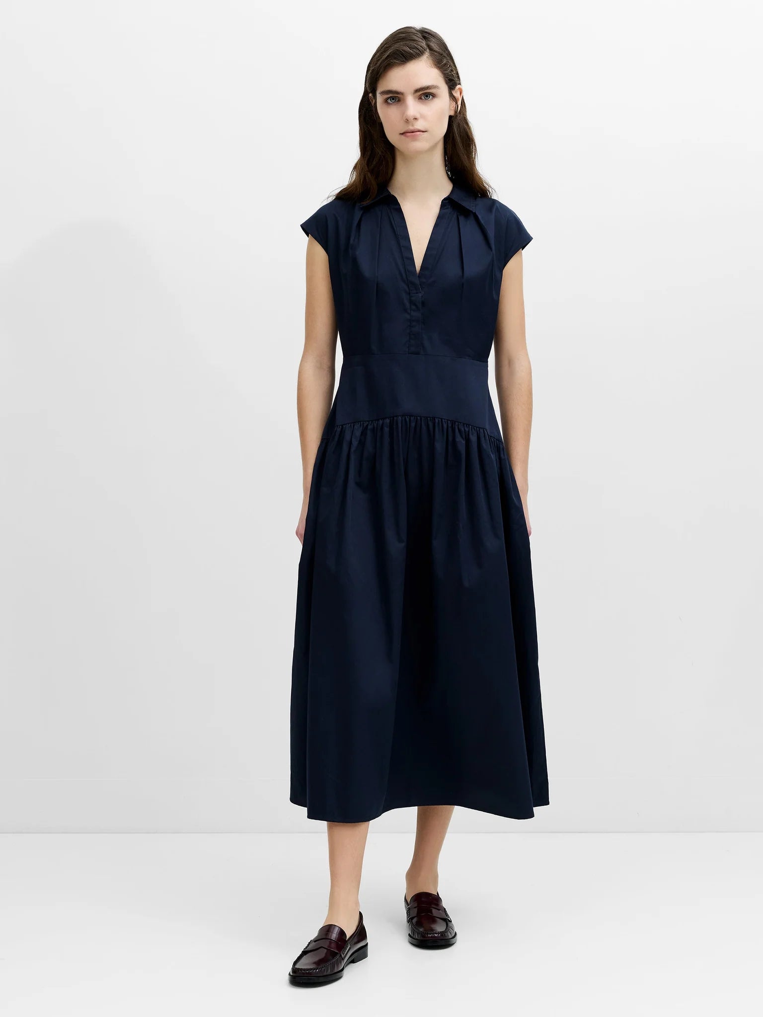 Alexis Poplin Midi Dress|French Connection
