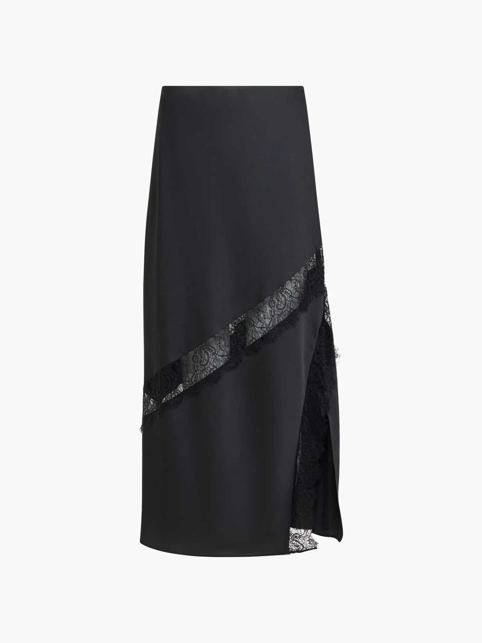 Dahlia Satin Lace Midi Skirt | French Connection