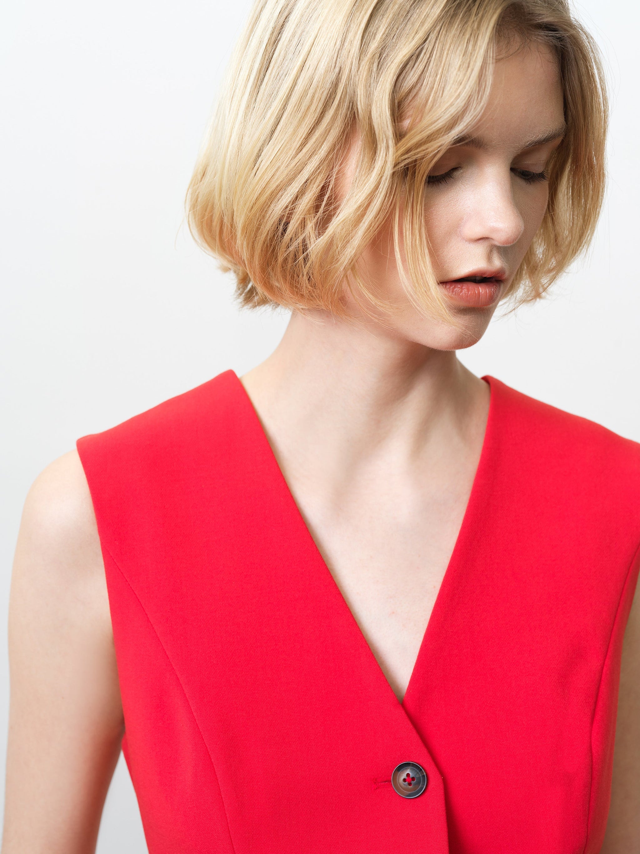 Carlie Longline Fitted Waistcoat |French Connection