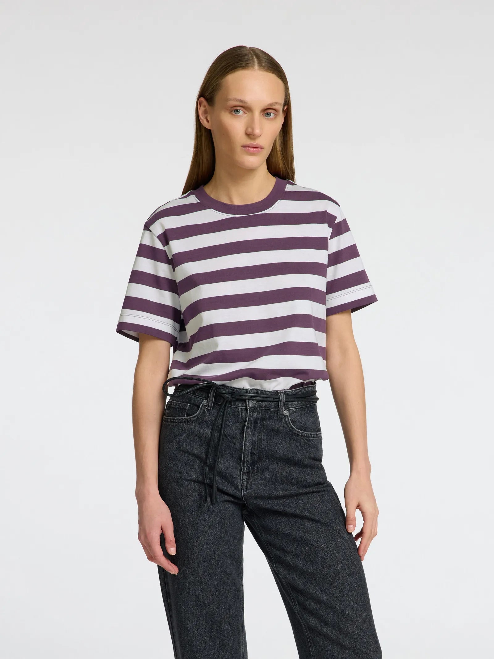 Essential striped boxy tshirt noos | selected femme