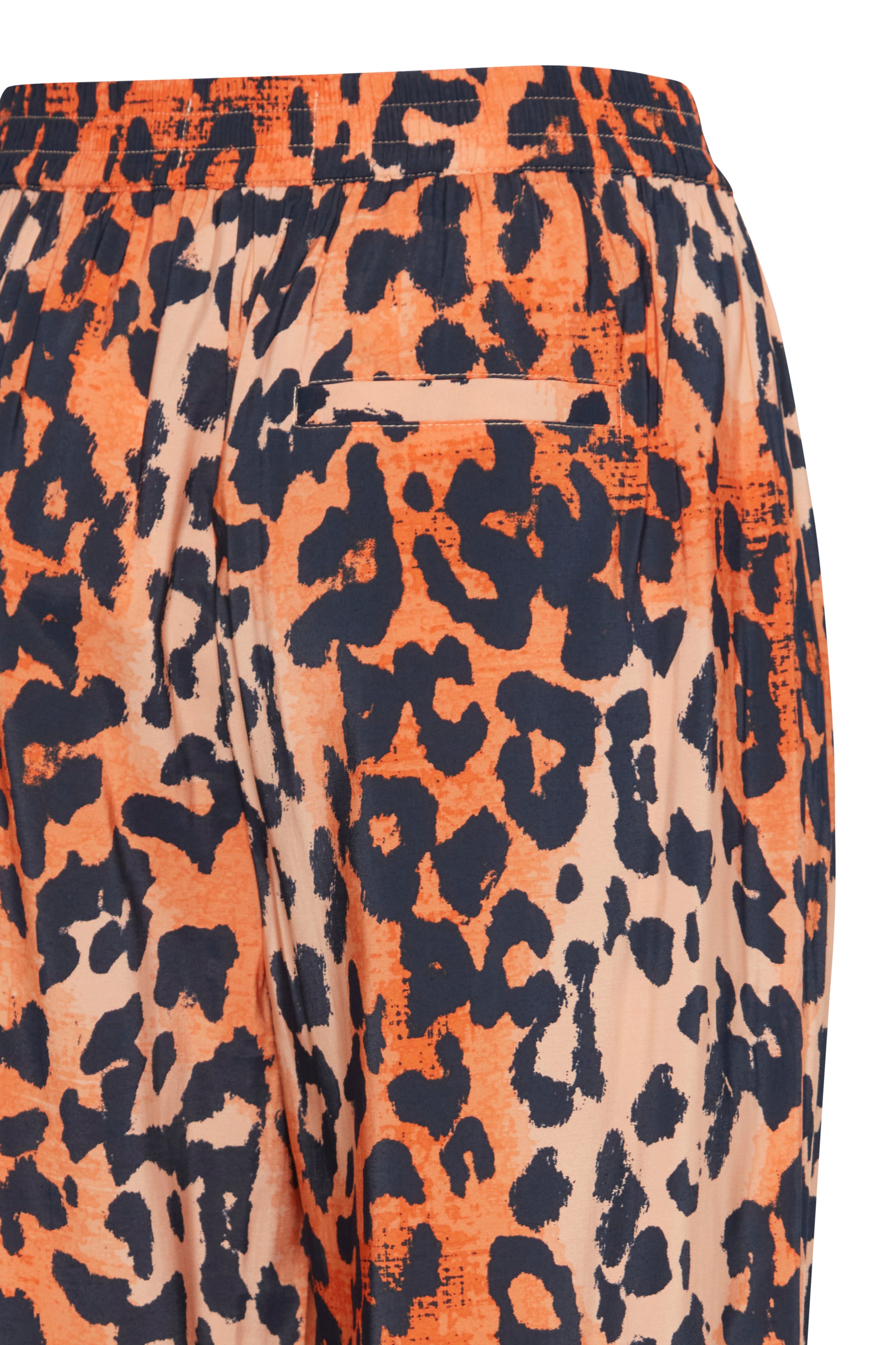 Ramya pants in Coral rose leopard print | Ichi