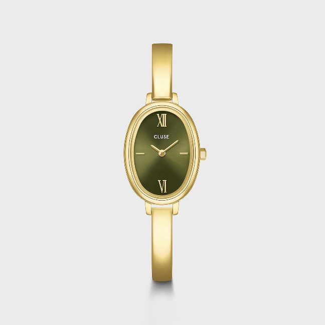 L’Ovale Bangle Green watch|CLUSE