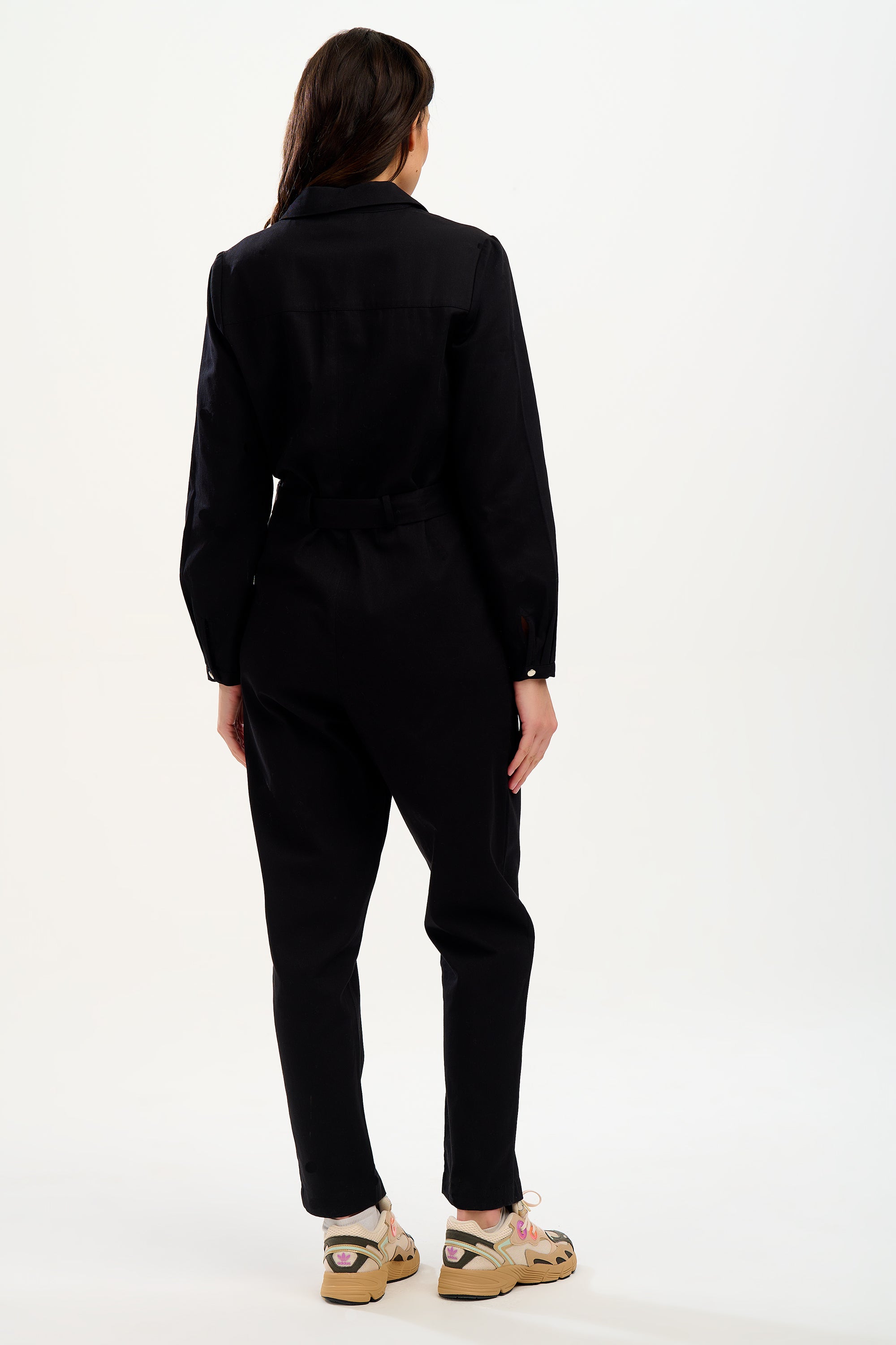 Anwen Black Boiler Suit | Sugarhill Boutique