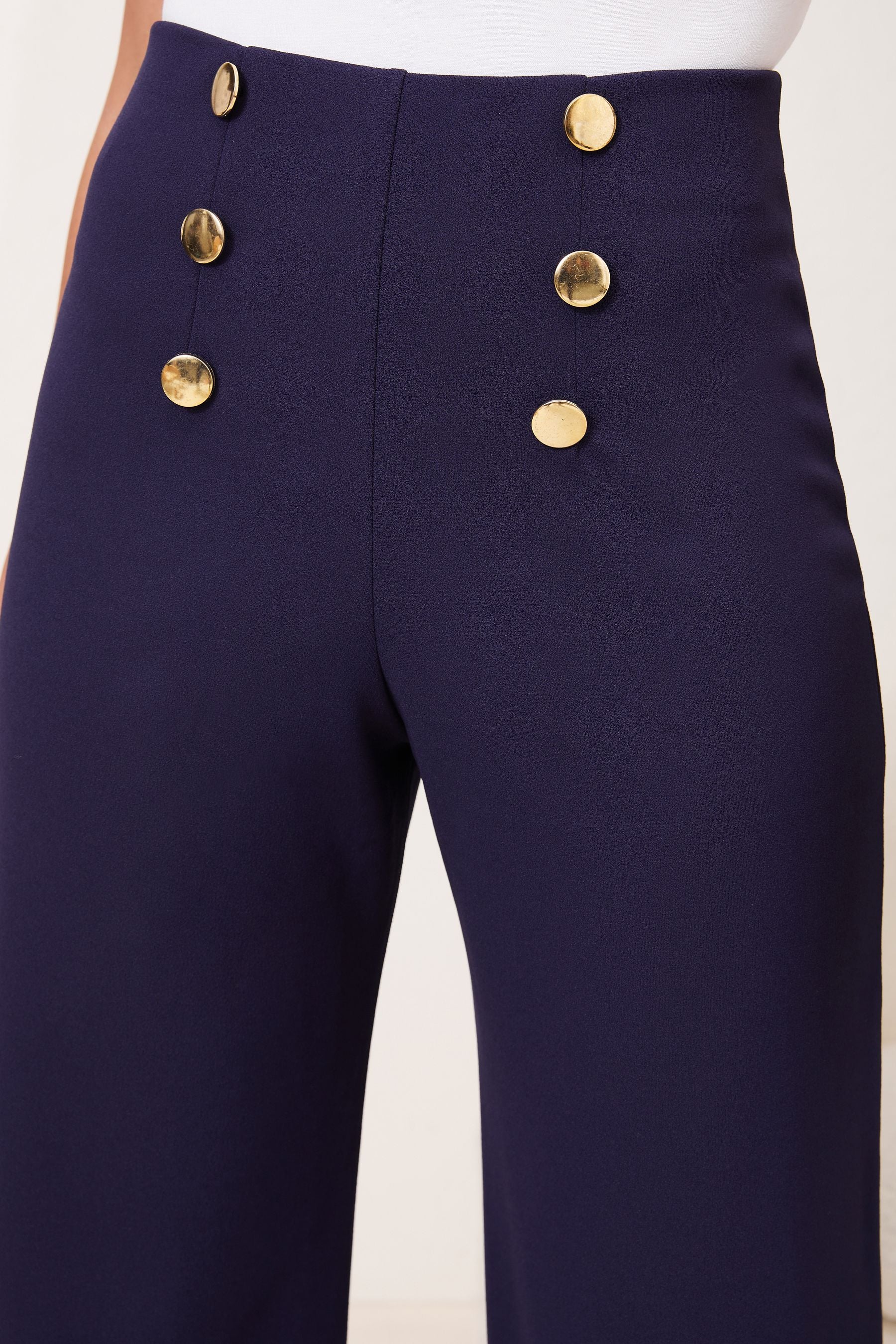 Youna navy trouser | Artlove