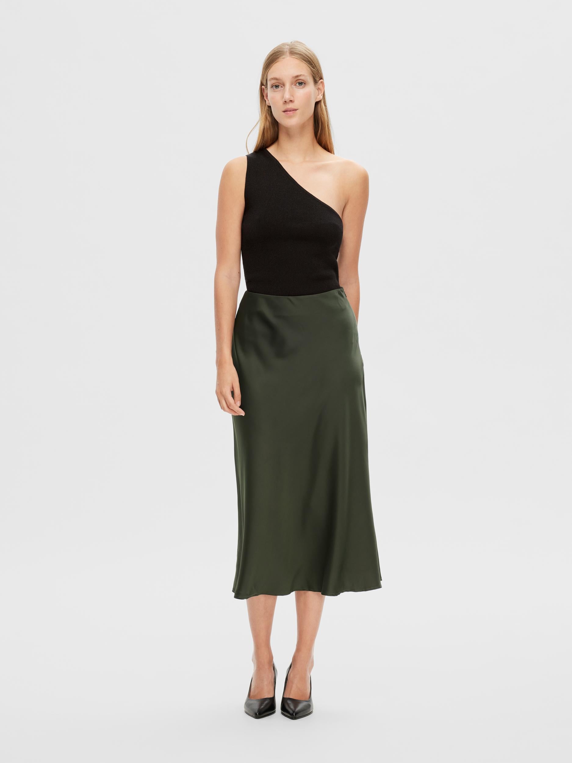 Lena green skirt | Selected femme