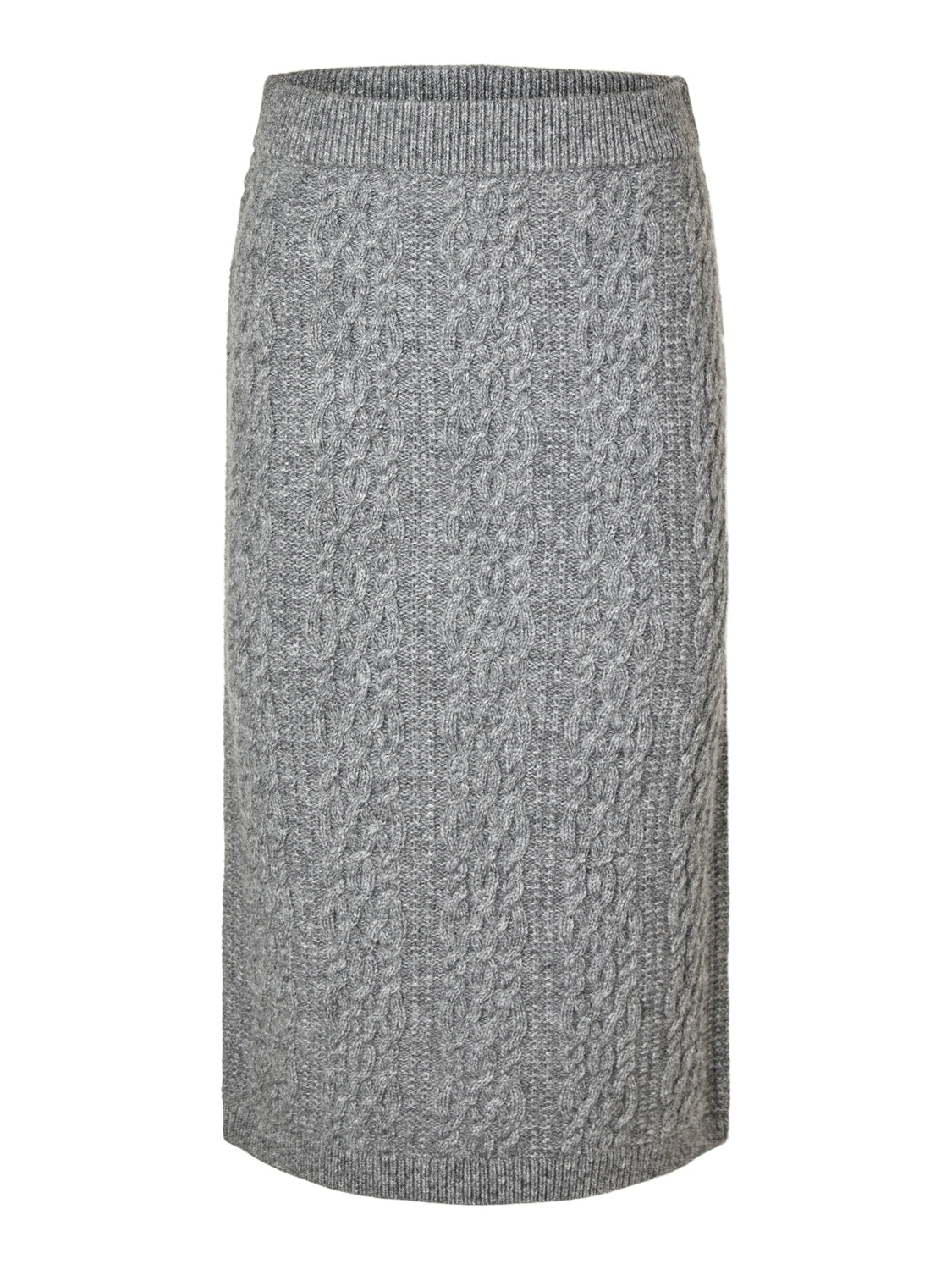 Elina marie knit MW skirt grey | Selected Femme