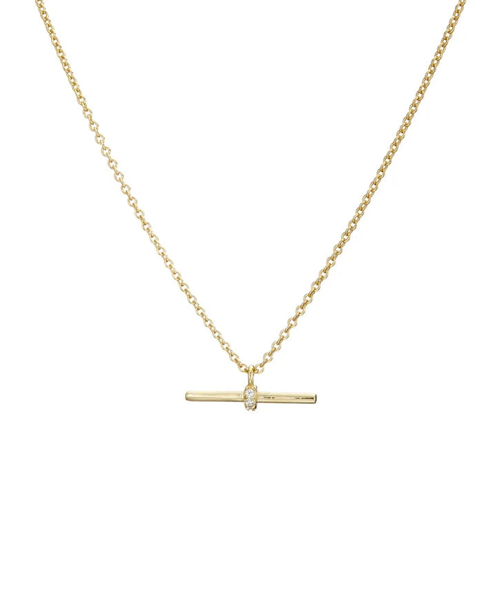 Gold zircon T Bar | Mary K