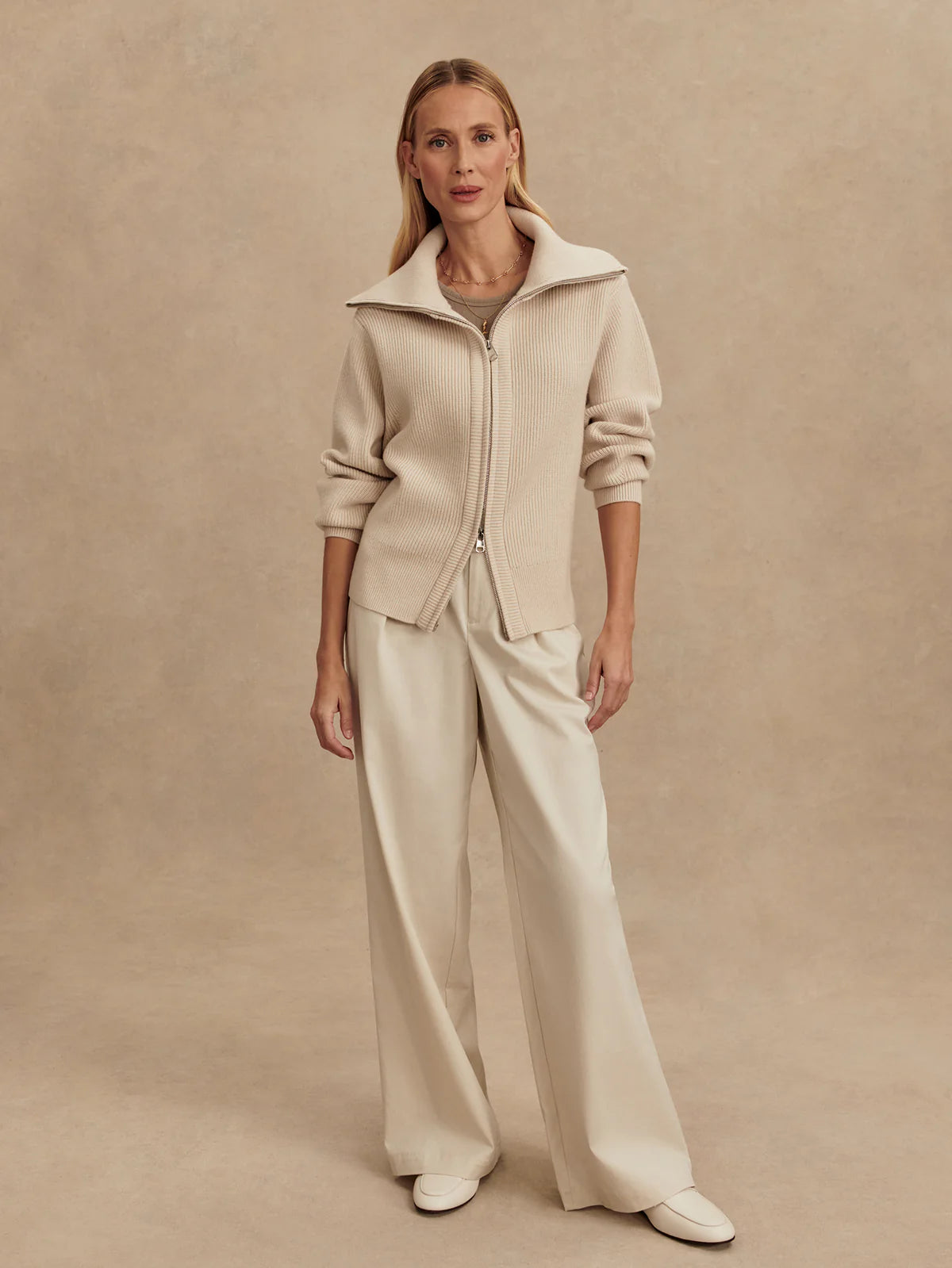 Enrico Knit silver birch Jacket | Varley