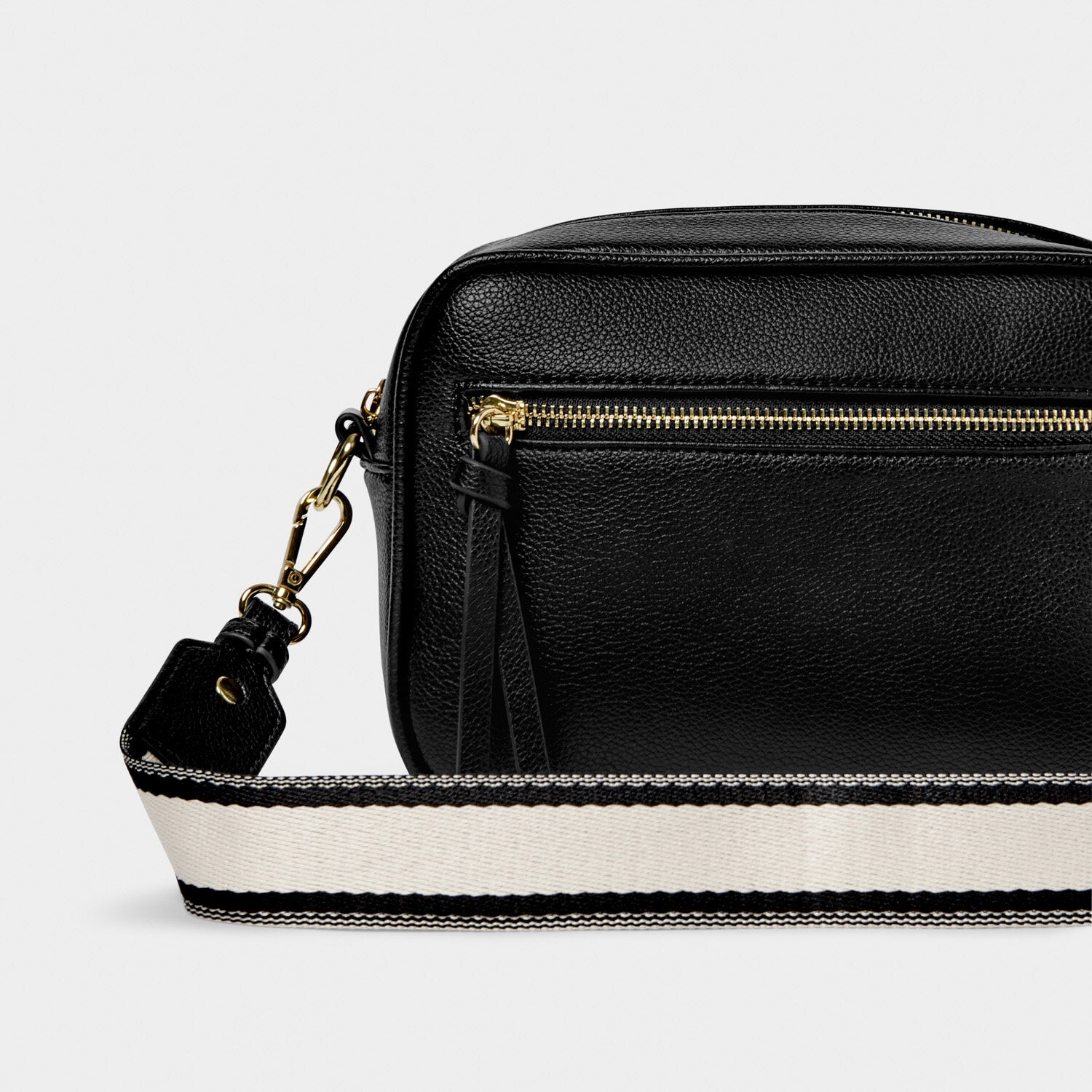 Hallie black crossbody bag | Katie Loxton