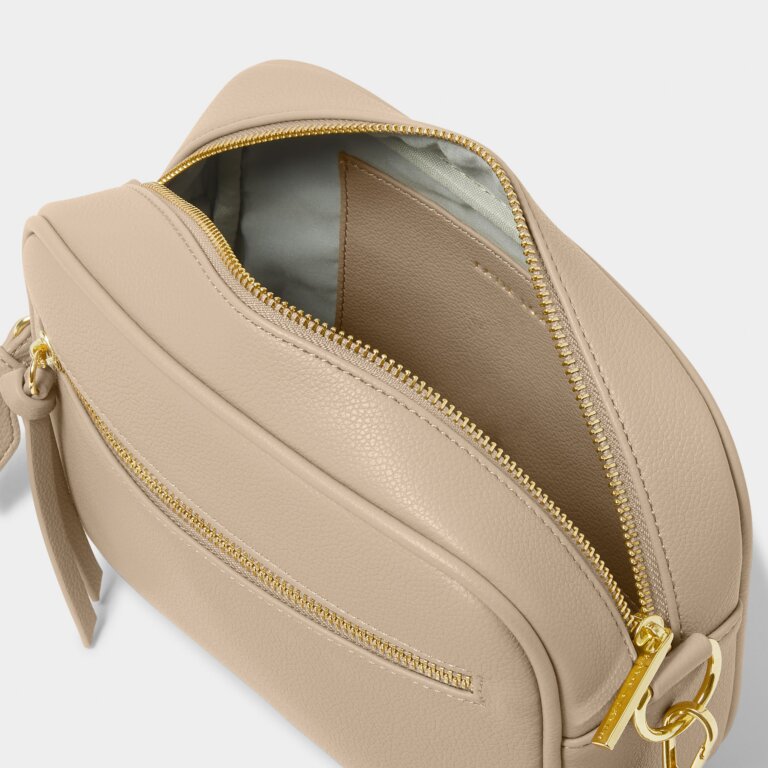 Hallie light taupe crossbody bag | Katie Loxton