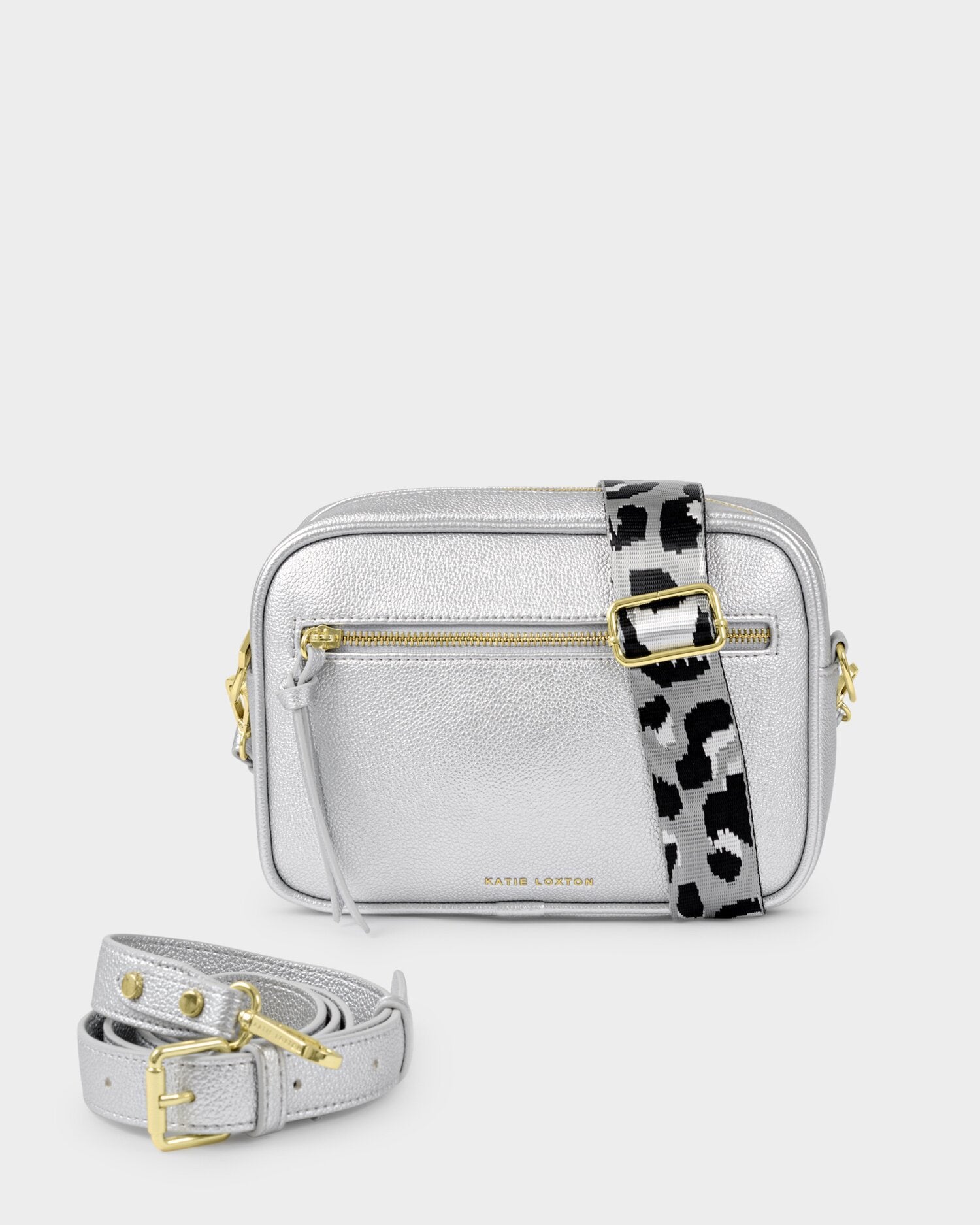 Hallie Crossbody Bag Silver | Katie Loxton