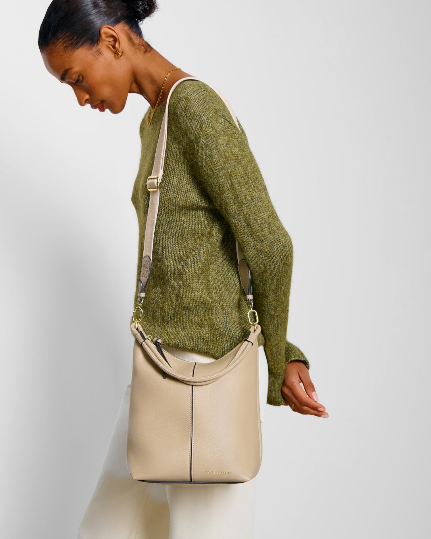 Hallie Satchel Bag Light Taupe | Katie Loxton