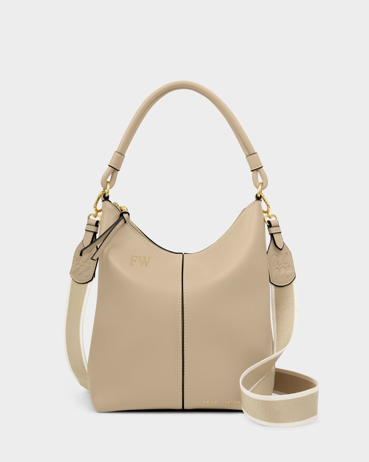 Hallie Satchel Bag Light Taupe | Katie Loxton