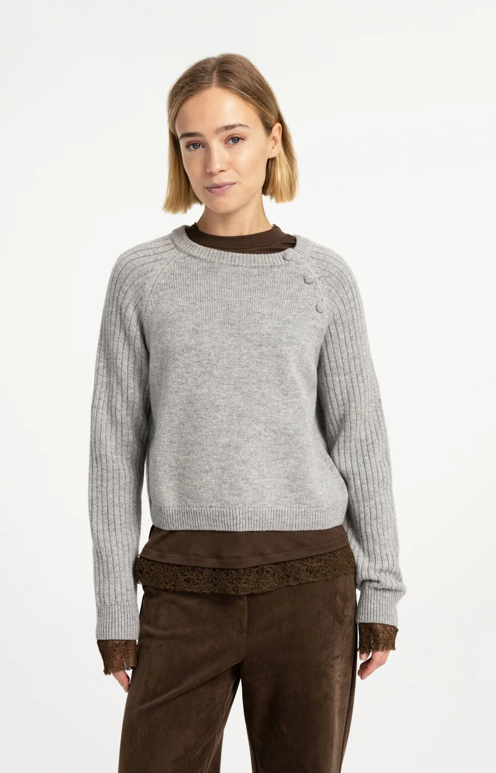 Sweater with button detail | Yaya