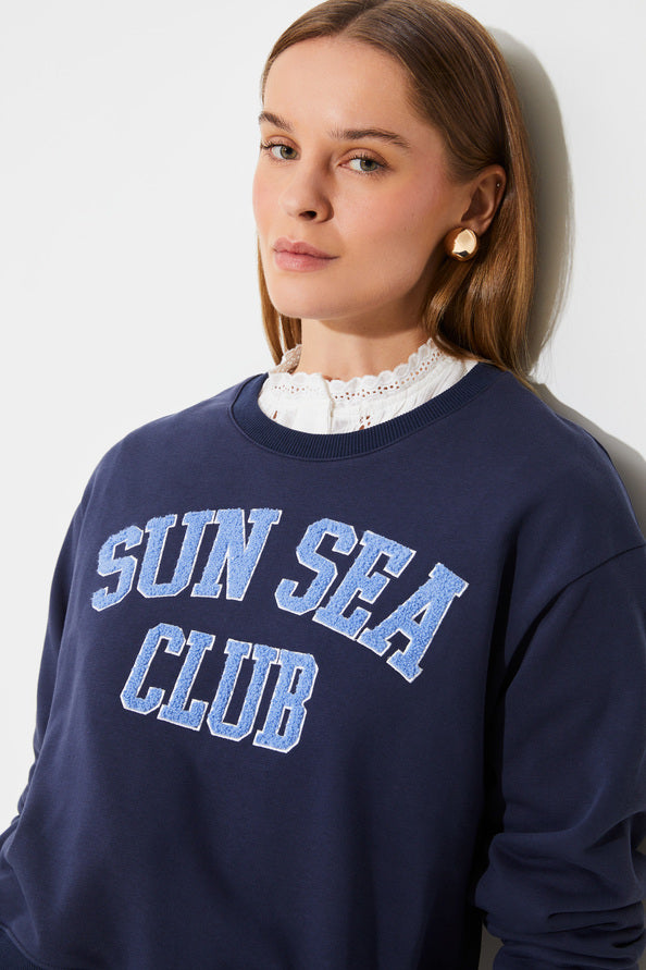 SAILOR SWEATSHIRT-Bleu Nuit Suncoo