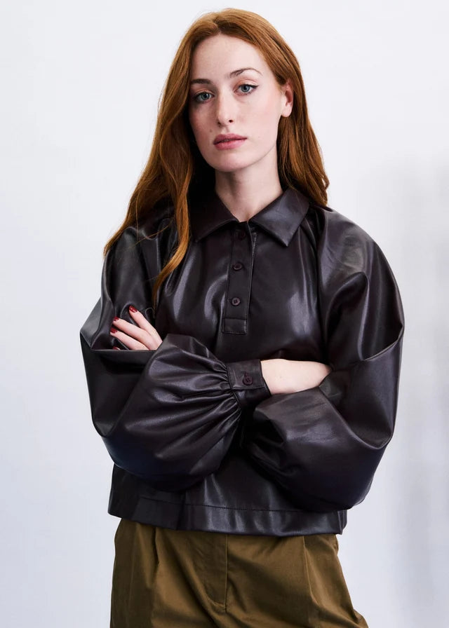 Seorak PU Blouse | Frnch