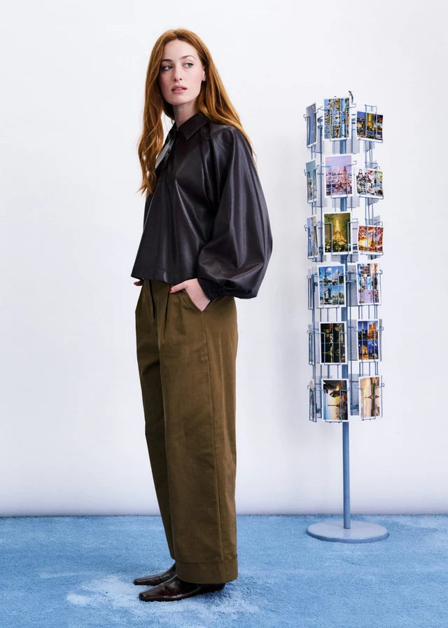 Seorak PU Blouse | Frnch