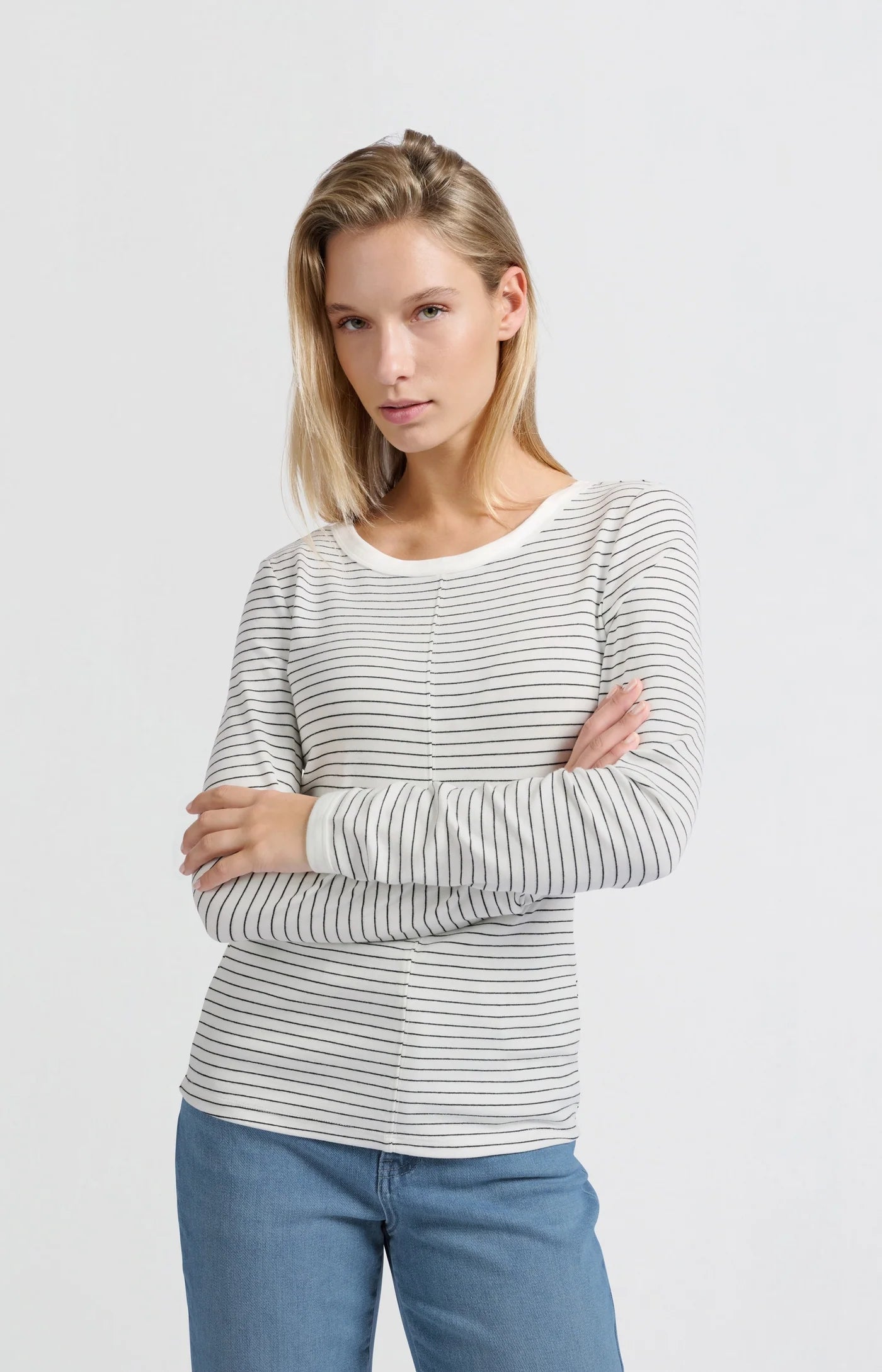 Stripe long sleeve top | Yaya