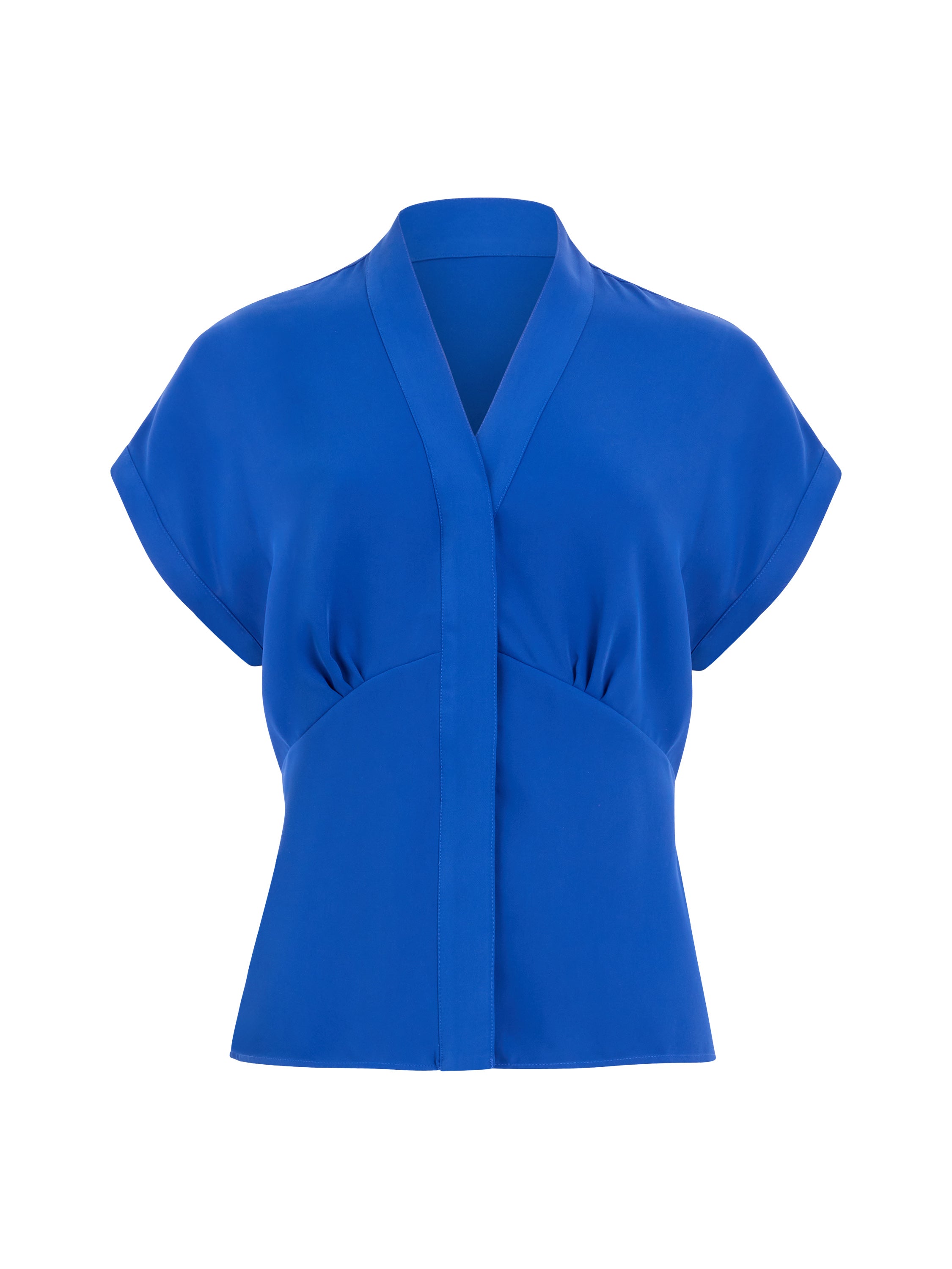 Blue crepe shirt | French Connection