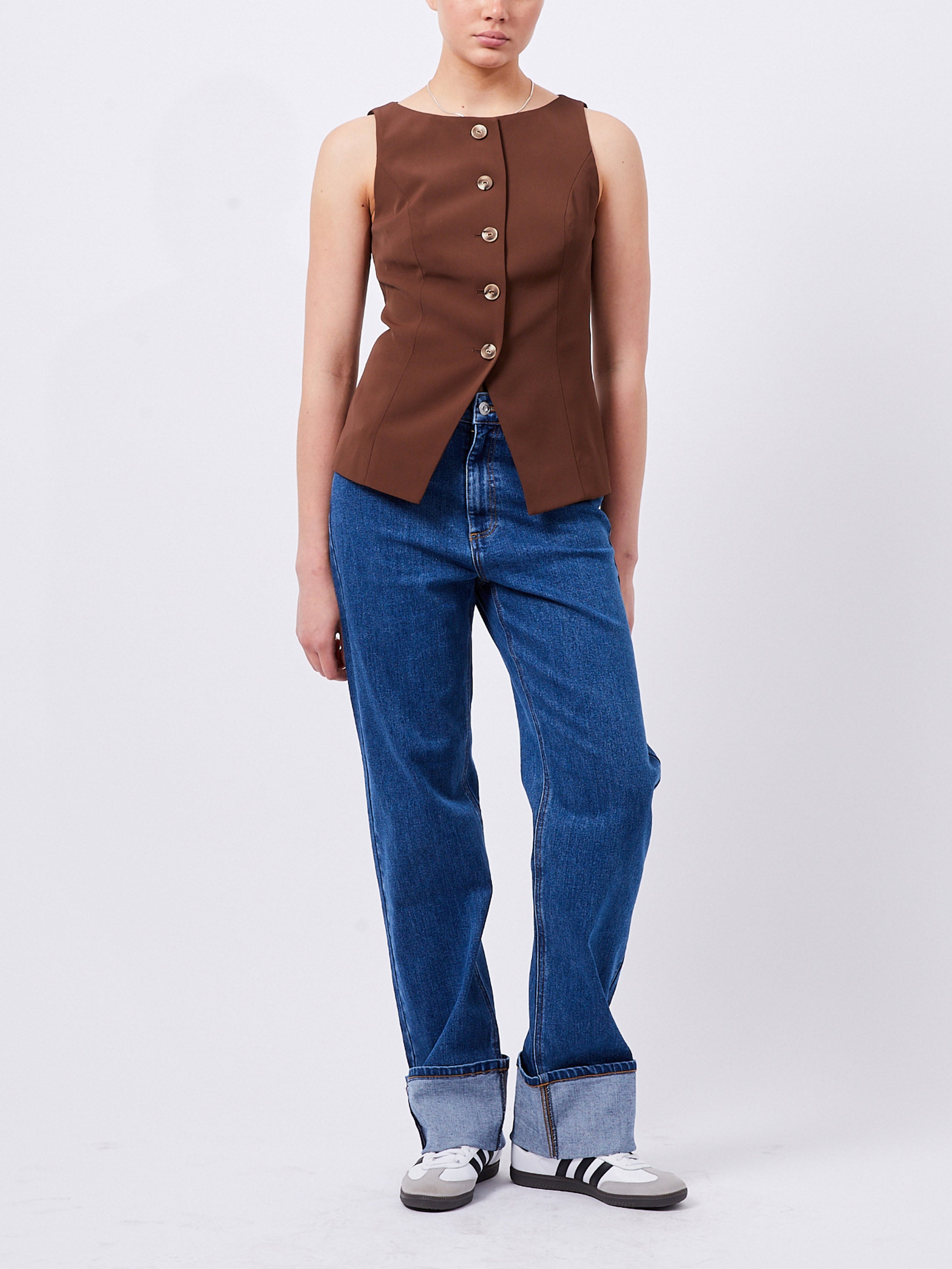 Harrie Suiting Waistcoat Top | French Connection