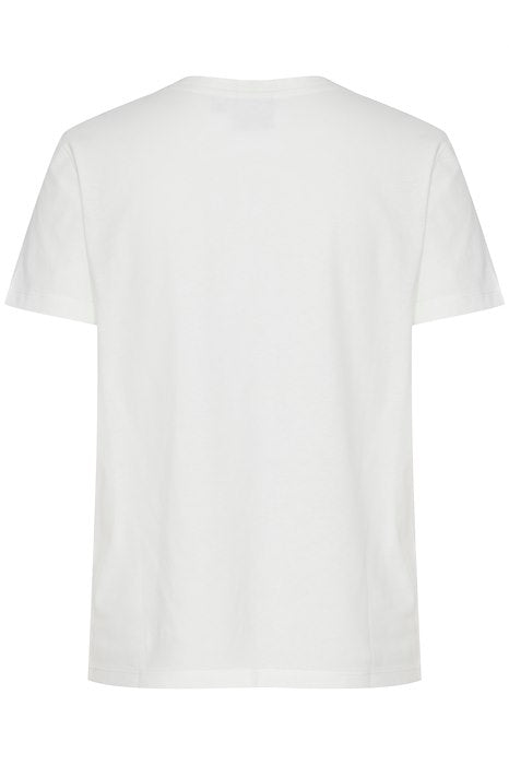 Ihcamino white v neck tshirt | Ichi