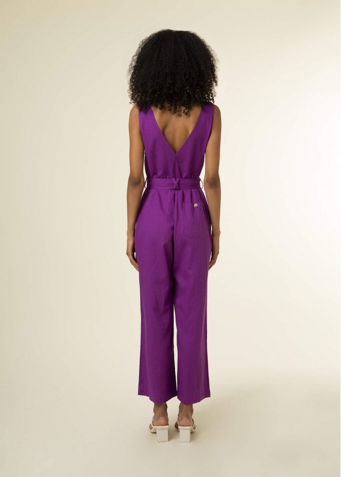 Laurena Purple Jumpsuit | Frnch